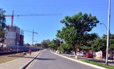 La avenida Stella Maris, actualmente limpia y transitable.