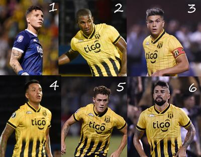 1) Servio, 2) Romaña, 3) Fernández Cedrés, 4) Barrientos, 5) Merlini (arrancaron) y 6) Maná, los cuestionados.