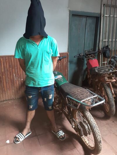 Alexis Marcos Alcides Riveros, detenido hoy en Minga Guazú.