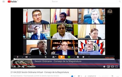 La sesión del Consejo de la Magistratura en la que se tomó la decisión.