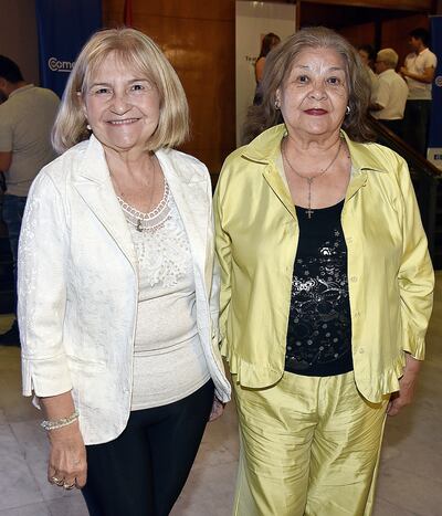 Gladys Llano de Rojas y Olga Artemenko.