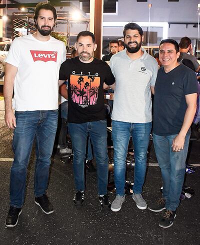 Marcos Tannel, Marcos Ayala, Adrián Florentín y Jorge Alvarado.