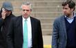 Alberto Fernández, compañero de fórmula de la expresidente argentina Cristina Fernández Vda. de Kirchner, tras declarar ante un tribunal de Buenos Aires. (EFE)