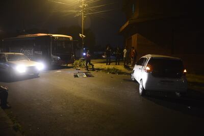 Sitio en donde ocurrió el choque.