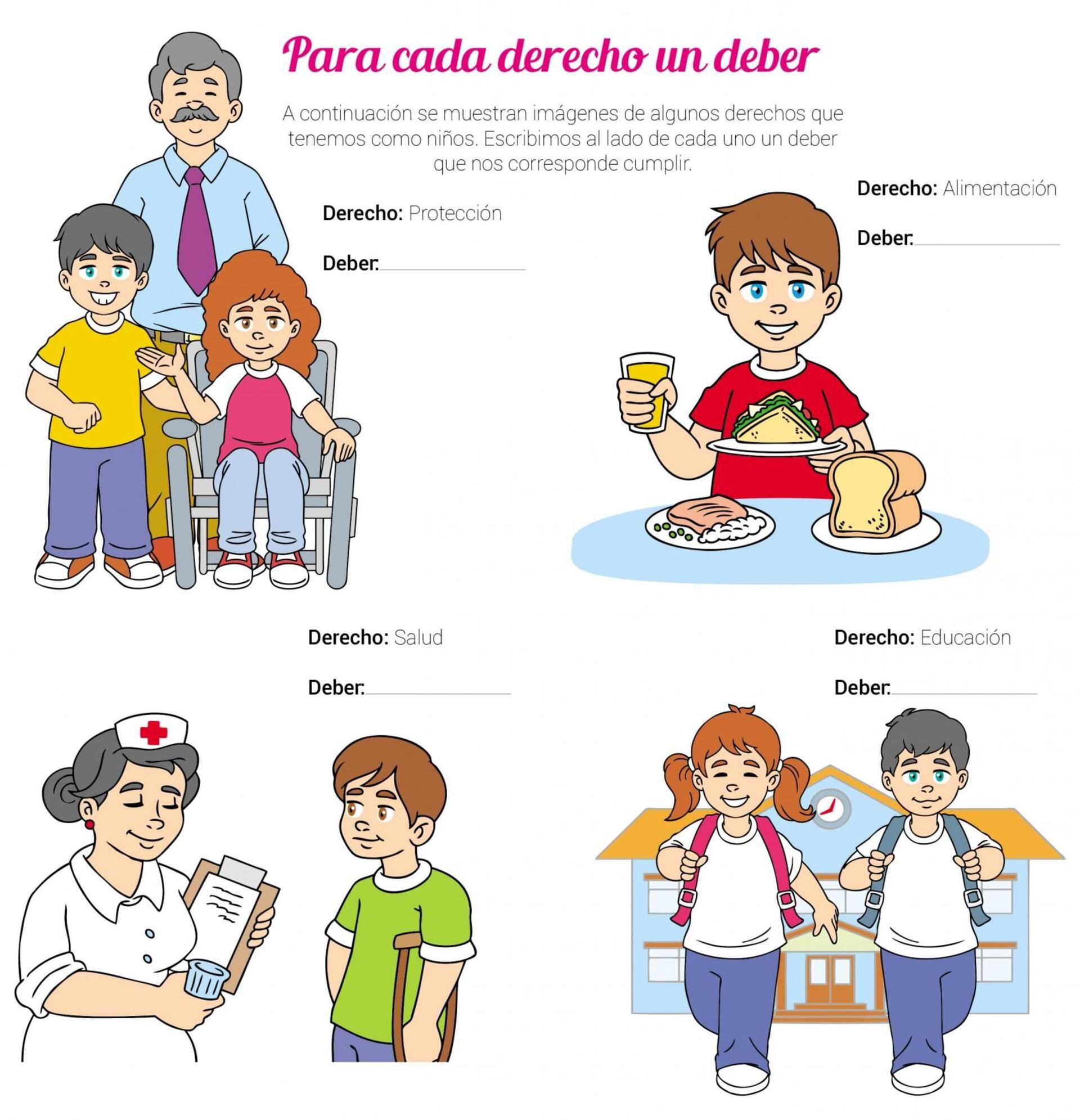 derechos y deberes de los niños