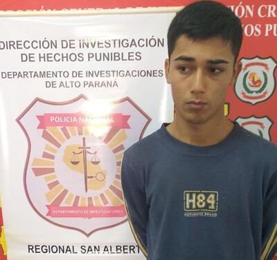 Andrés Giménez Bobadilla, detenido.