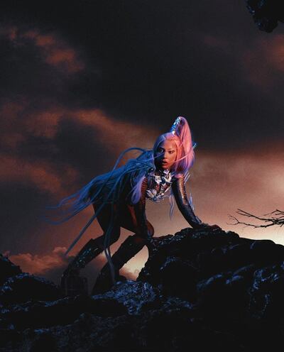 Lady Gaga en una imagen promocional de su nuevo disco "Chromatica".