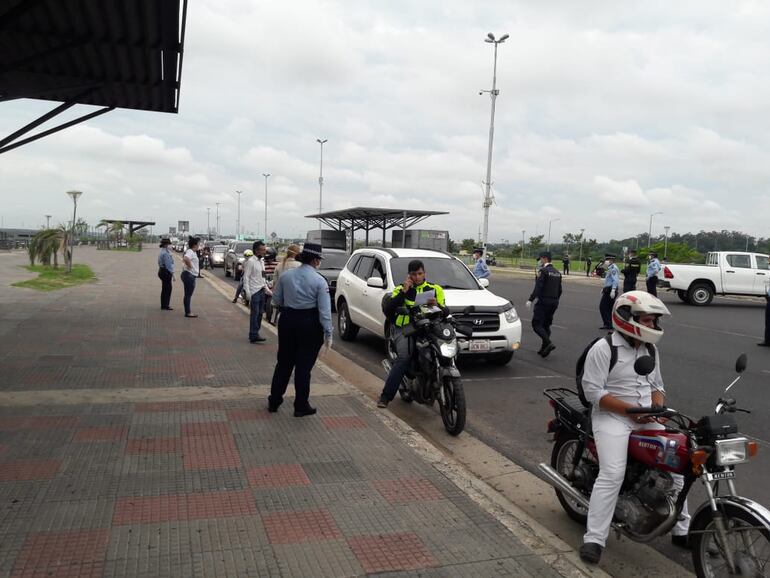 Control en la Costanera