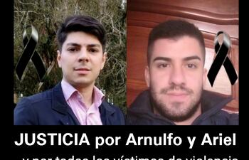Los dos jóvenes fueron muertos a tiros el lunes pasado. Su amigos harán un acto de recordación.