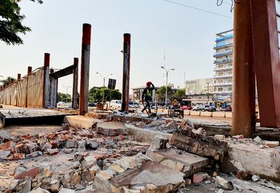El desmantelamiento de la parada y las casillas del Km 7  comenzó el fin de semana último.