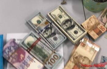 Las autoridades brasileñas requisaron el dinero como evidencia.