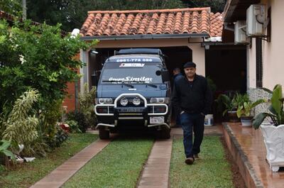 Ernesto Sotelo en la casa donde fue el festejo del MAG.