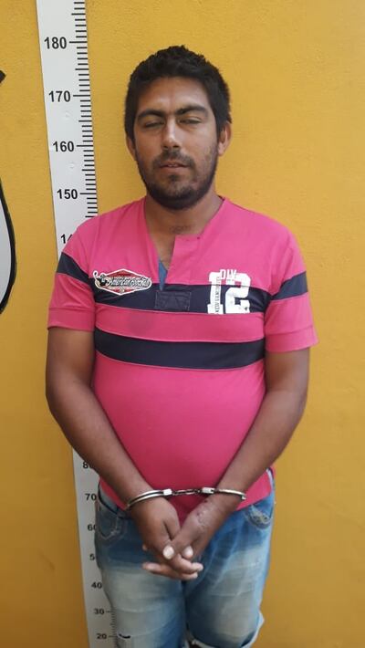 Arnaldo Ávalos, detenido este viernes en Unión, departamento de San Pedro.