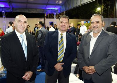 William Valdez, Óscar López y Hugo Royg.