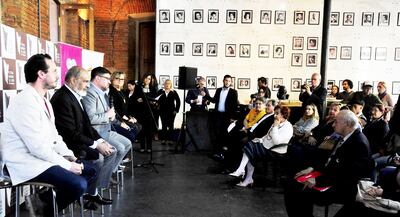 El ministro de la Secretaría de Cultura, Rubén Capdevila (c), y otras autoridades acompañaron la presentación del festival.