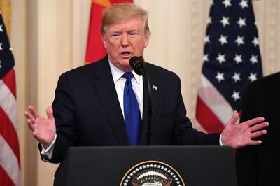 Donald Trump, presidente de los Estados Unidos.