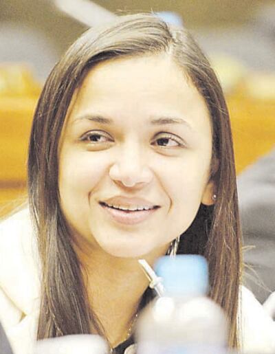 La diputada Jazmín Narváez, de Colorado Añetete, una de las que se oponen al proyecto.