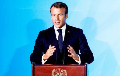 El presidente  francés Emmanuel Macron  negocia una posible reunión entre Donald Trump y Hasán Rohaní.