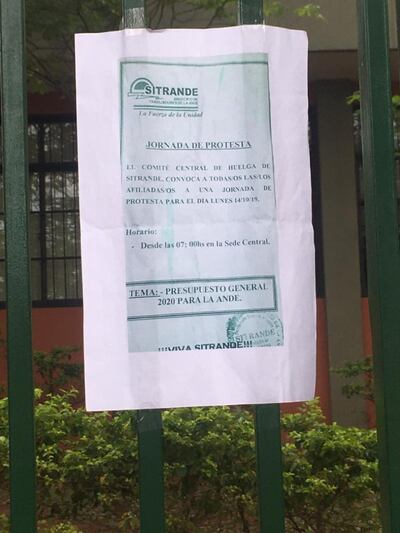 Protesta de Sitrande.