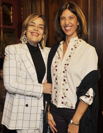 Sandra de Florez y Eugenia Lo Giúdice.