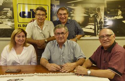 María Gloria Burgos, Domingo Bernal, Tito Acuña, Rolando Ojeda y Digno Acuña dieron detalles de lo que será la octava edición del Festival del Guavira Poty.