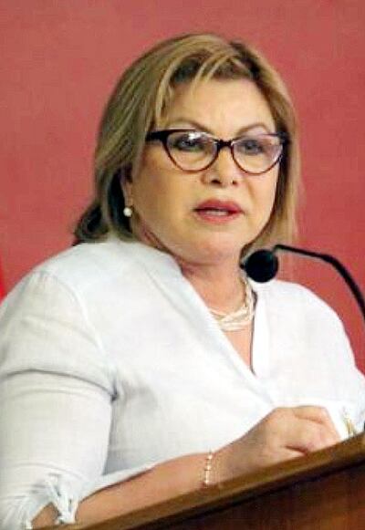 Nilda Romero Santacruz, Ministra de la Mujer.