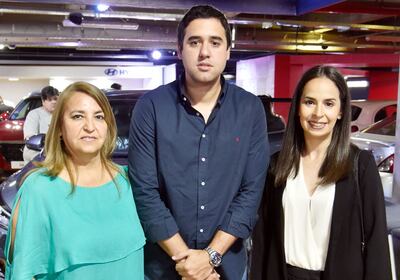 Nélida Aquino, Fernando Coscia y Silvana Ramos.