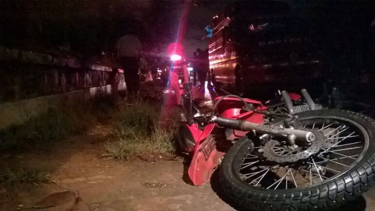 Escena del primer accidente fatal que provocó.