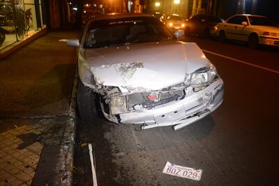 Accidente sobre la calle Azara e Iturbe.