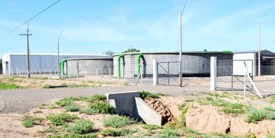 Los reservorios de la fase 2 del acueducto que no pueden ser usados todavía. La obra cuenta con recepción (aprobación) provisoria.