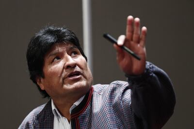 El expresidente de Bolivia, asilado en México, Evo Morales.