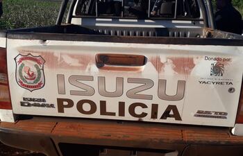 La patrullera registró al menos 5 impactos de bala.