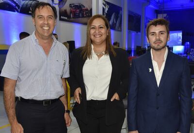 Jorge Pecci, Liza Bogado y Derlis Rojas.