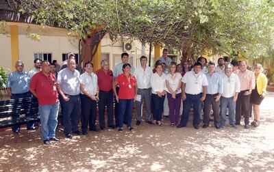 Miembros de los sindicatos del Indert que denunciaron la caída de las recaudaciones.