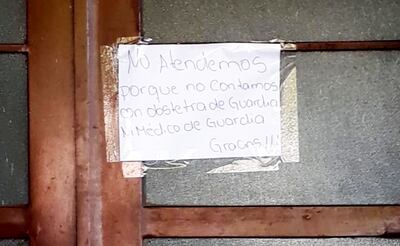 Hospital de Arroyos y Esteros no cuenta con médicos los fines de semana en plena epidemia de dengue, denunciaron.