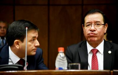 El imputado diputado Miguel Cuevas (d) no quiere presentarse a declarar en la Fiscalía.