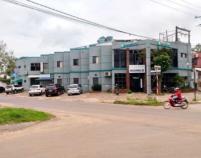 El Sanatorio Insaurralde de Coronel Oviedo, donde estuvo internado por 16 meses el presunto narco Ulises Jorge Cardoso, quien escapó el sábado