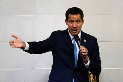 Juan Guaidó, presidente del Parlamento venezolano.