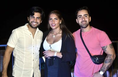 Dany Pereira, Belén Flor y Joel García.