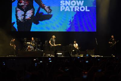 El grupo Snow Patrol durante su actuación en nuestro país el año pasado, en el marco del festival Asunciónico. La banda se suma a otros ejemplos y dará hoy un recital online.