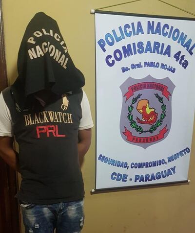 Wilson Ramón Sánchez, detenido.