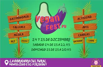En campaña para contar a la sociedad sobre los beneficios de un estilo de vida amable con los animales, se llevará a cabo una feria vegana.