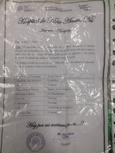 El Ministerio de Salud informa que este certificado es falso.