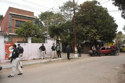 Varios efectivos policiales intervinieron en el operativo que no tuvo ningún resultado positivo.