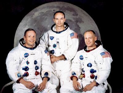 Los protagonistas del “gran paso para la humanidad”: Neil A. Armstrong  Michael Collins  y Edwin E. Aldrin Jr., tras su regreso a la tierra.