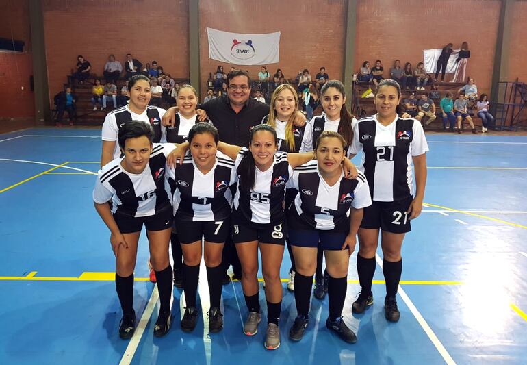 El equipo de las chicas de Senadis.