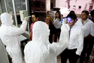 Controles para el ingreso de personas al Palacio de Justicia.