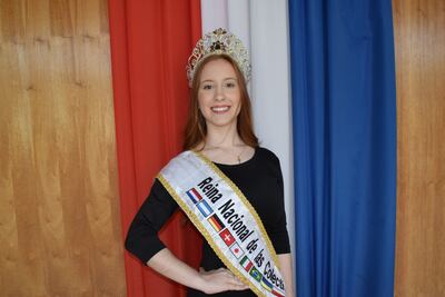 Noelia Eisenkolbl, reina de las colectividades año 2018.