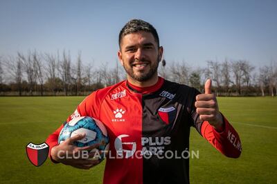 Ortega con la camiseta del Sabalero.