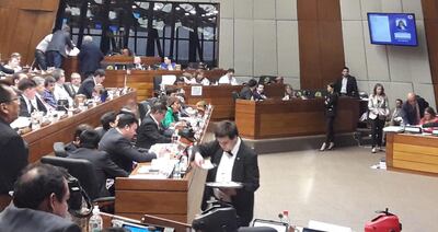 La Cámara de Diputados durante la sesión de este miércoles en el Congreso Nacional.